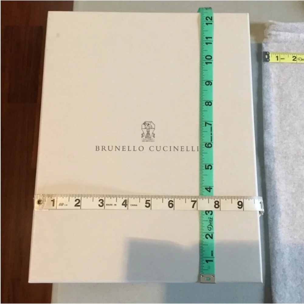 BRUNELLO CUCINELLI EMPTY BOX WITH ONE NEW DUST BAG LABELS ATTACH ON ONE SIDE